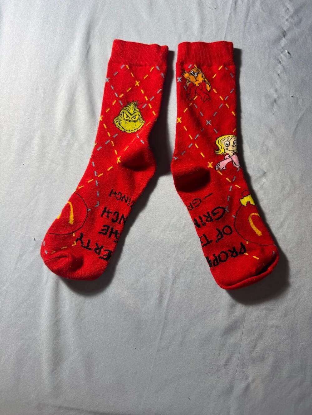 McDonald's 2025 Grinch Happy Meal Red Socks Holiday